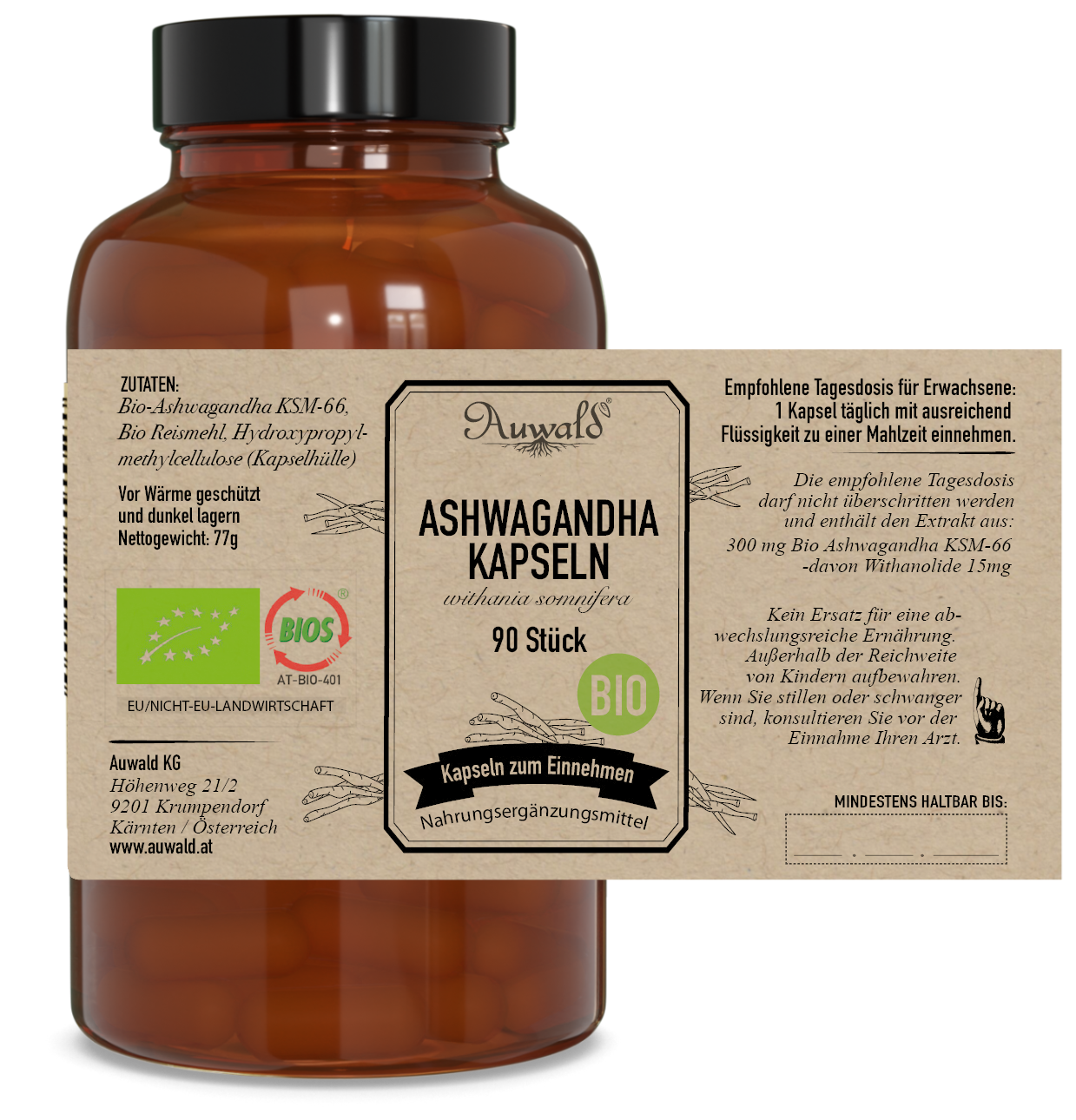 Ashwagandha BIO-Kapseln