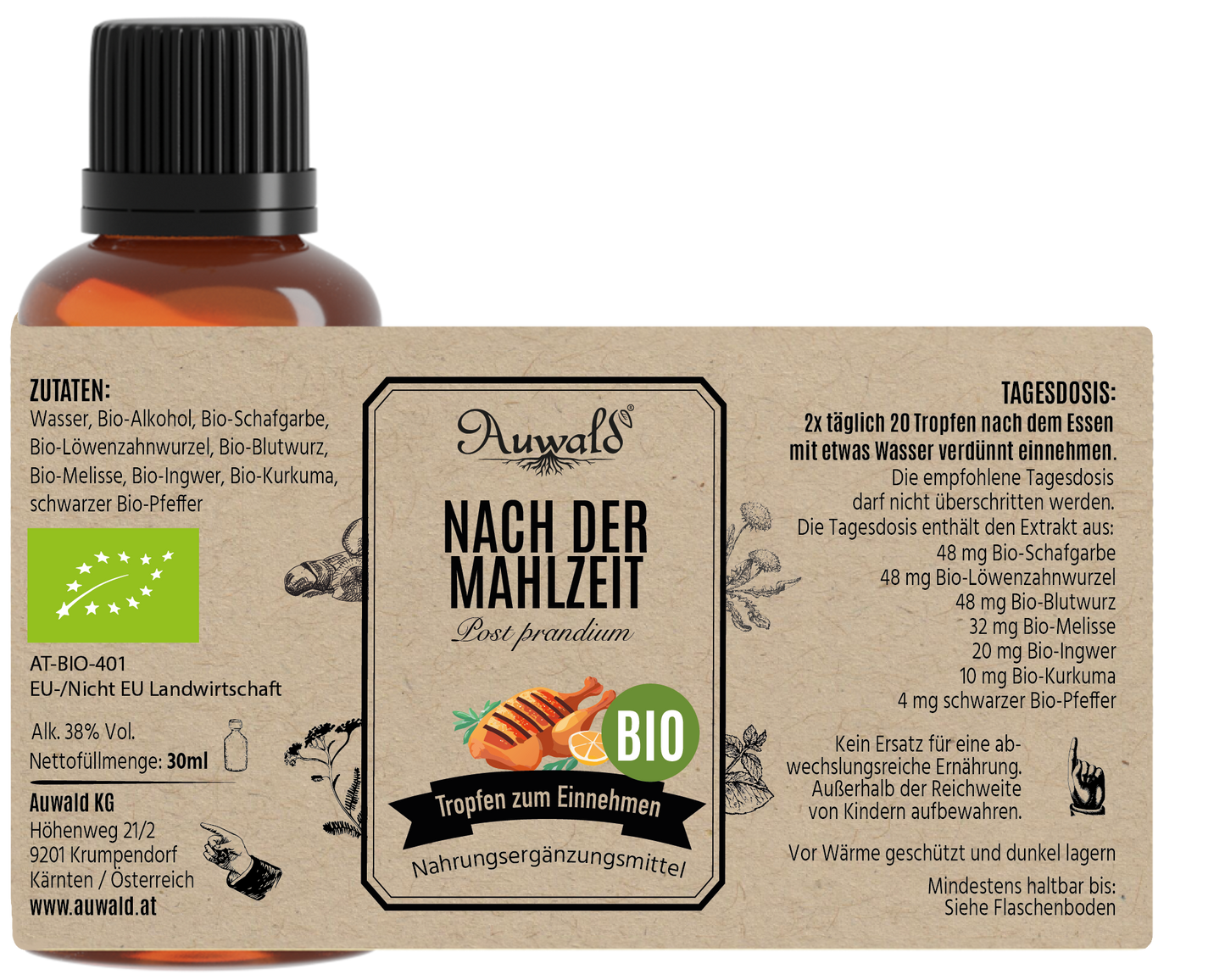 Nach der Mahlzeit - BIO  Tropfen (Auszug, Extrakt, Essenz)