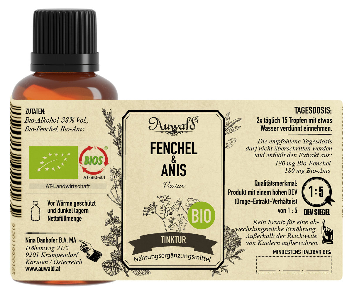 Fenchel & Anis - BIO Tropfen (Auszug, Extrakt, Essenz)