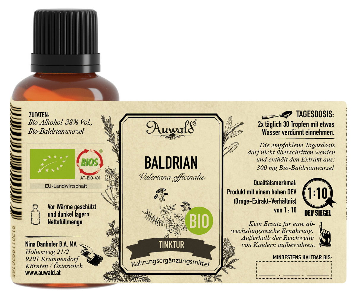 Baldrian - Bio Tropfen (Auszug, Extrakt, Essenz)
